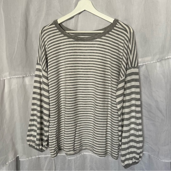 Grace & Lace Tops - Grace & Lace Striped Long Sleeve Crewneck Shirt